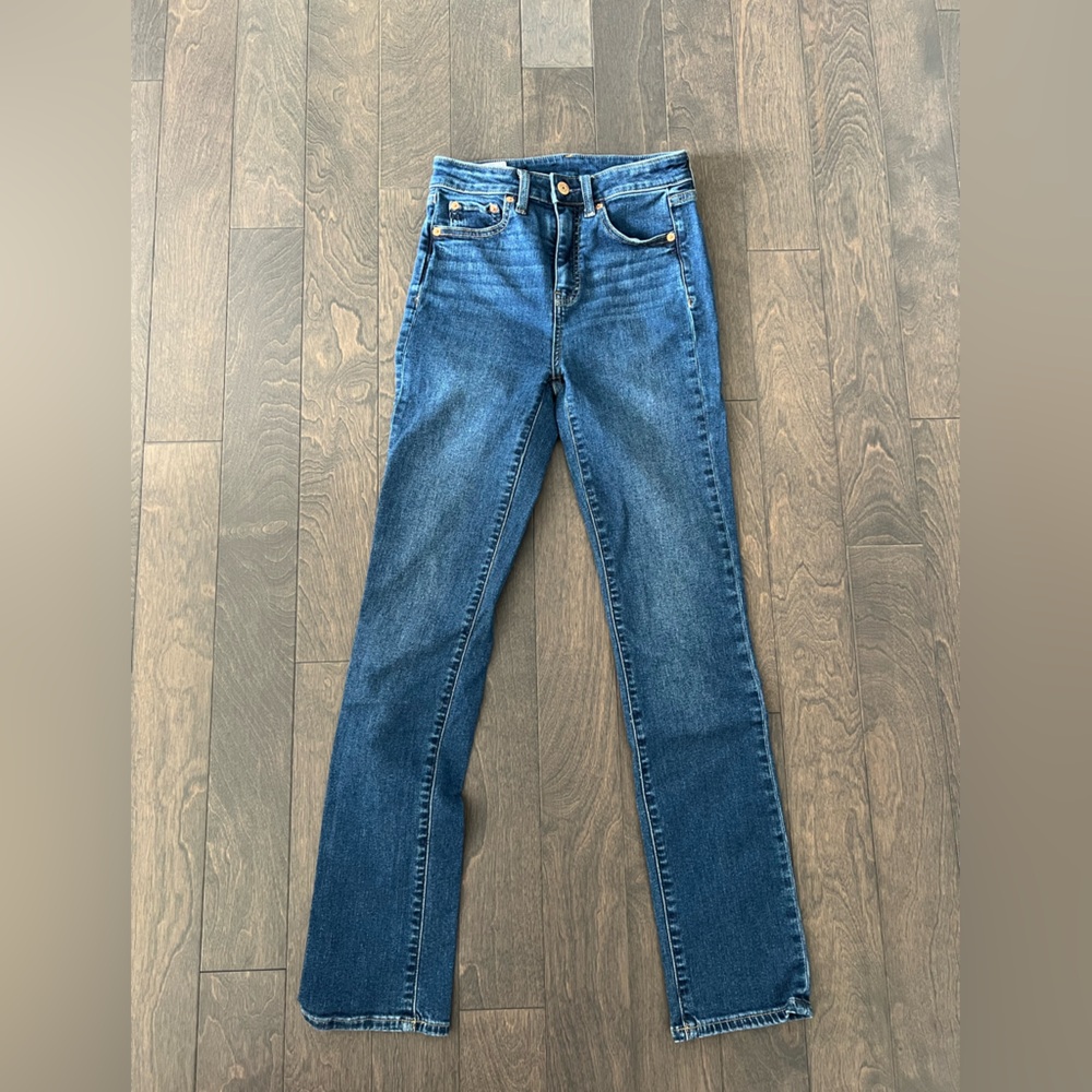 GAP Blue Straight Leg Jeans High-Rise